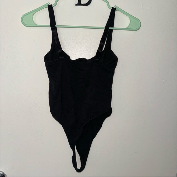 Out From Under Urban Outfitters Black Cotton Bustier Bodysuit Size Small - Picture 5 of 9